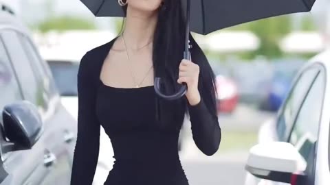 Sexy Umbrella Fashioan Art