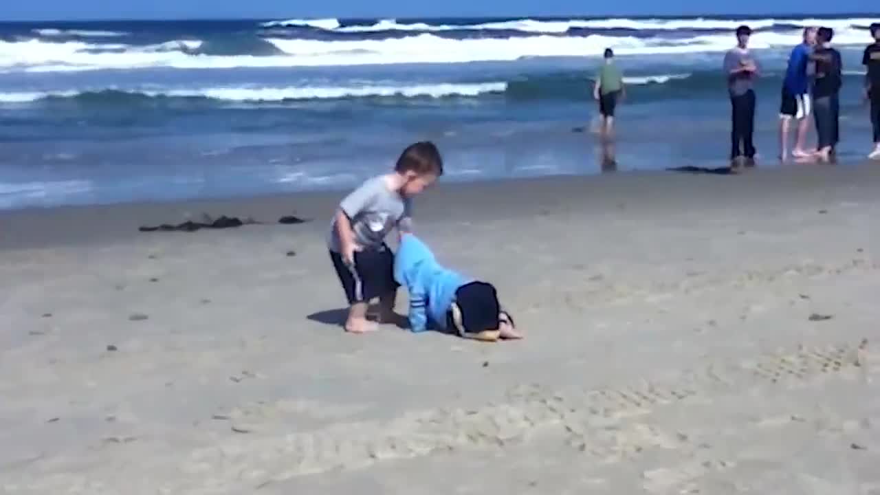 Funniest Babies on the Beach | Cute Baby Funny Moments