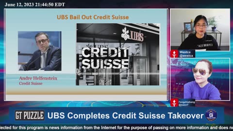 GT Puzzle EP #119 06/12/2023 UBS Completes Credit Suisse Takeover #GT Puzzle