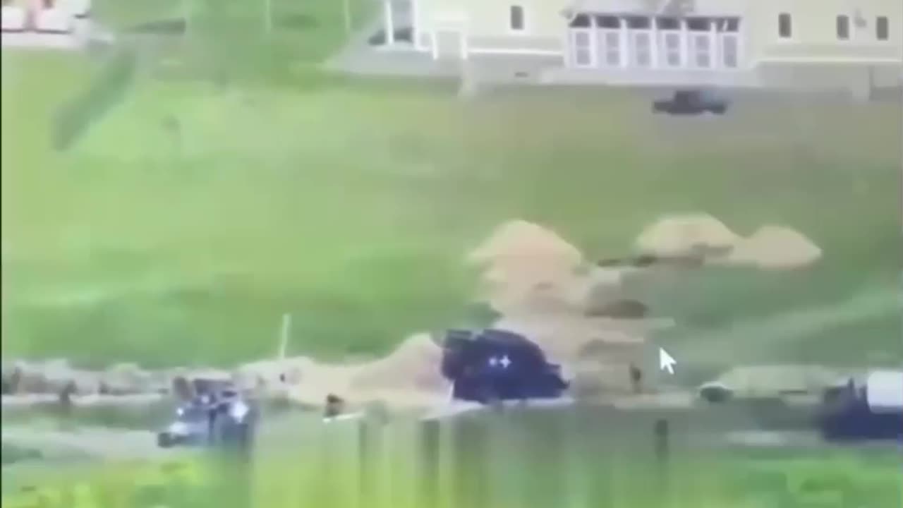 2023-05-22 Belgorod - assalto del posti di frontiera ripreso da drone