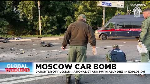 Daughter of Kremlin ideologue killed in suspected car bomb attack in Moscow