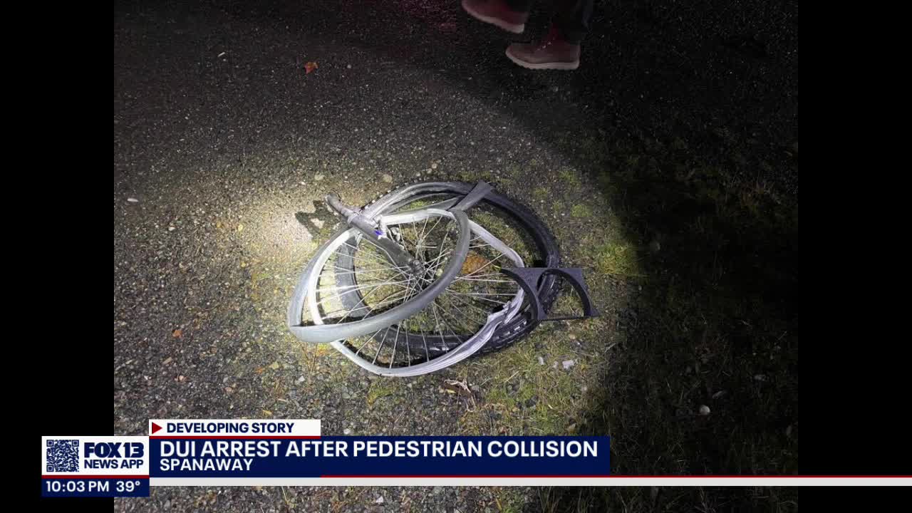 DUI suspect in custody after crashing into a pedestrian in Spanaway FOX 13 Seattle-