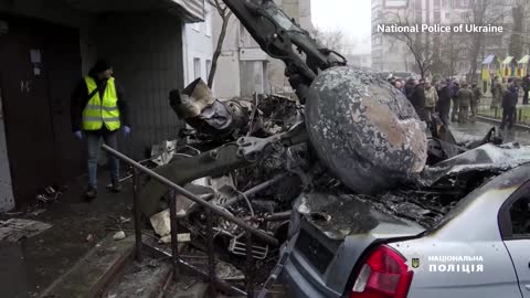 'Mothers were screaming' -witness to Kyiv helicopter crash