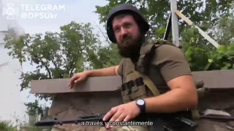 Los guardias fronterizos atacan las posiciones de katsaps en el distrito de Sviatohirsk. Con la ay