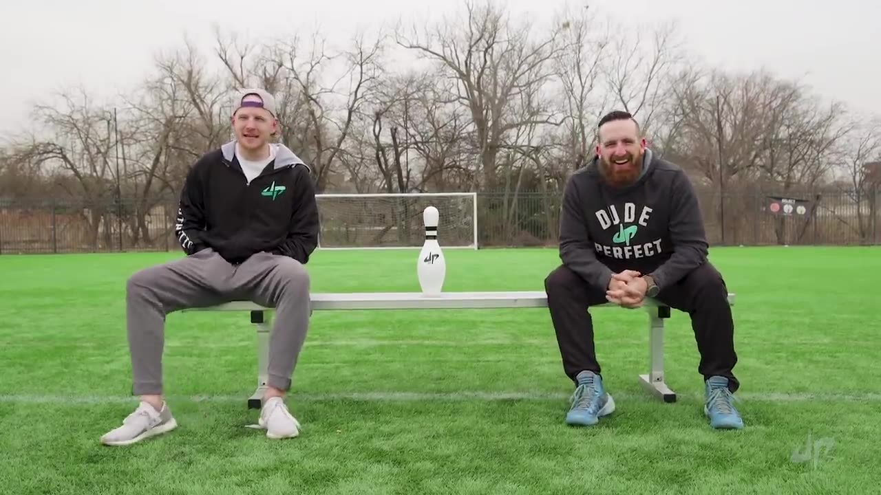 Football vs Soccer Trick Shots _ Dude Perfect