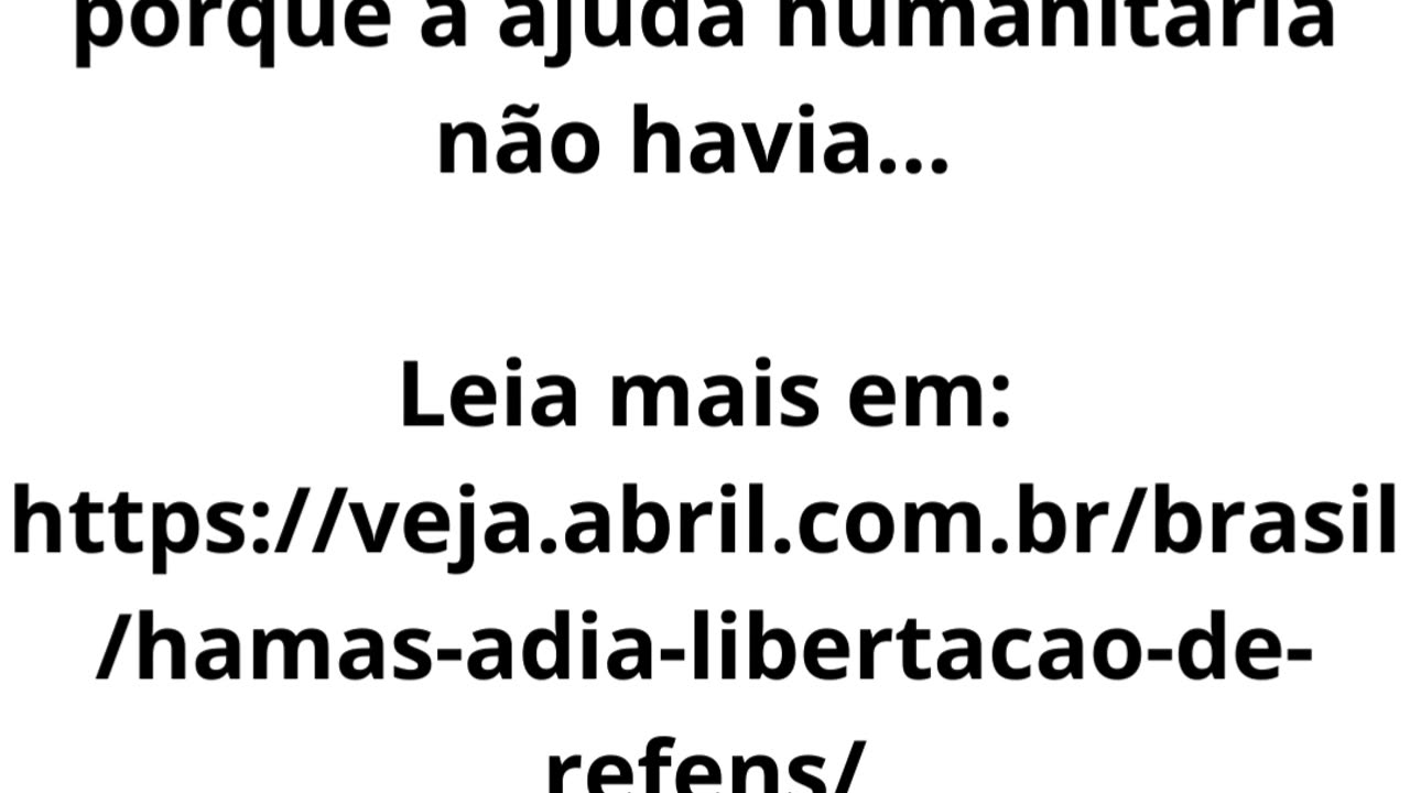 Após um dia de impasse, o Hamas liberou neste sábado.mp4