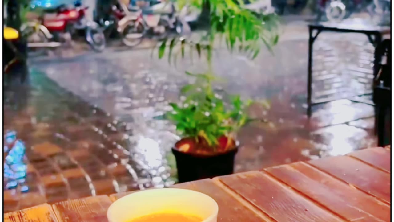 Raining View With Cup Of Tea _ Tea Lovers