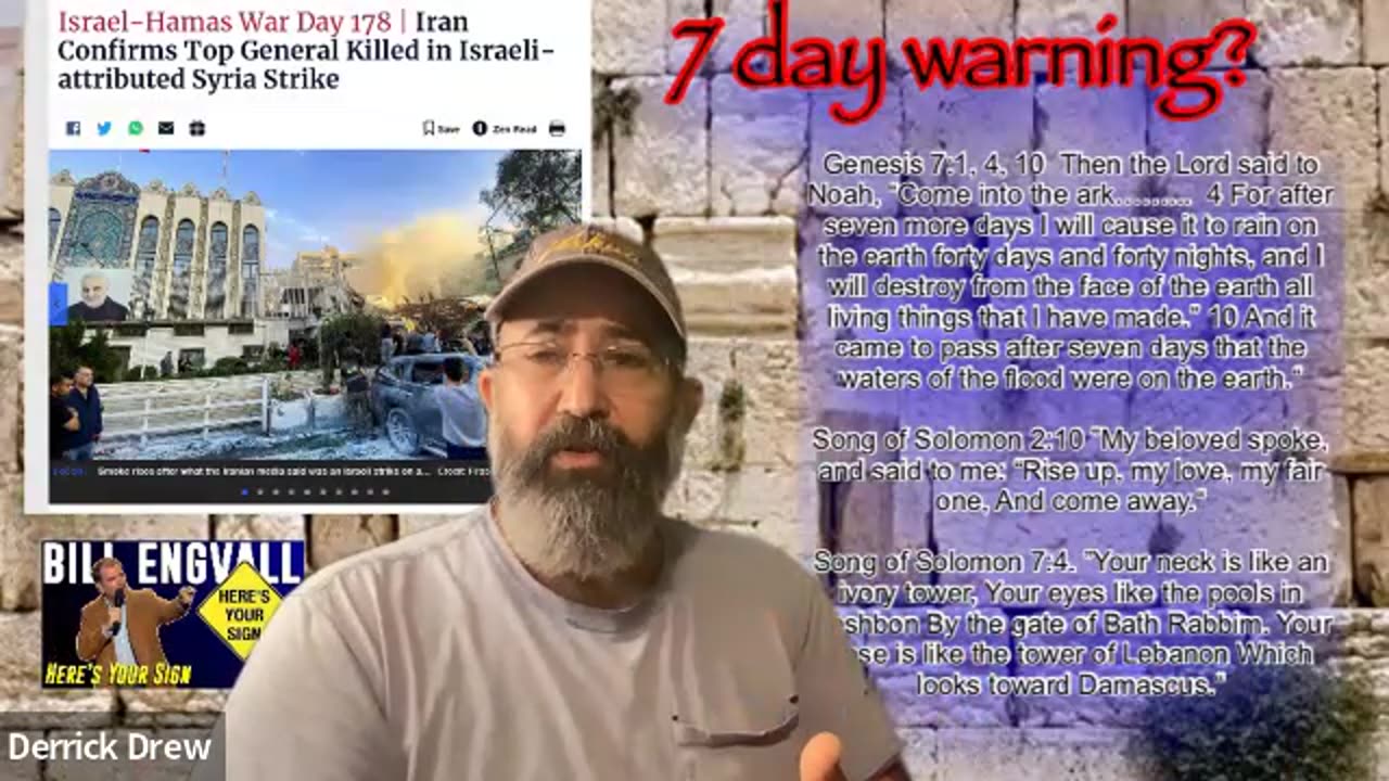 April 8th Eclipse - a Damascus 7 day warning?