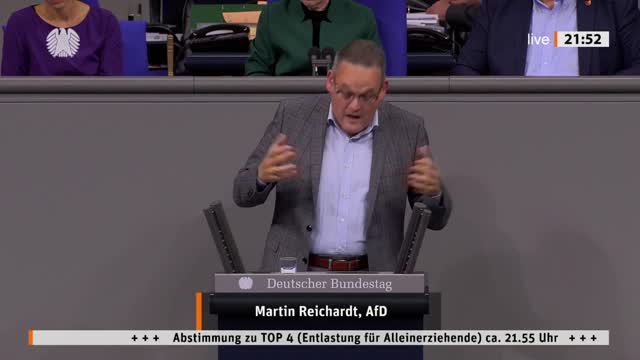 Martin Reichardt Rede vom 13.10.2022 - Entlastung für Alleinerziehende