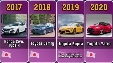 Comparison Evolution of The Japanese Cars