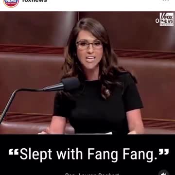 Representative Lauren Bobert calling out member of Congress for sleeping with Chinese spy..