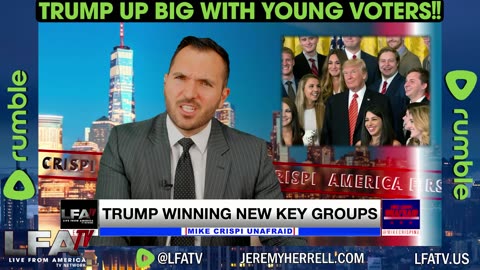 TRUMP UP BIG WITH YOUNG VOTERS!!