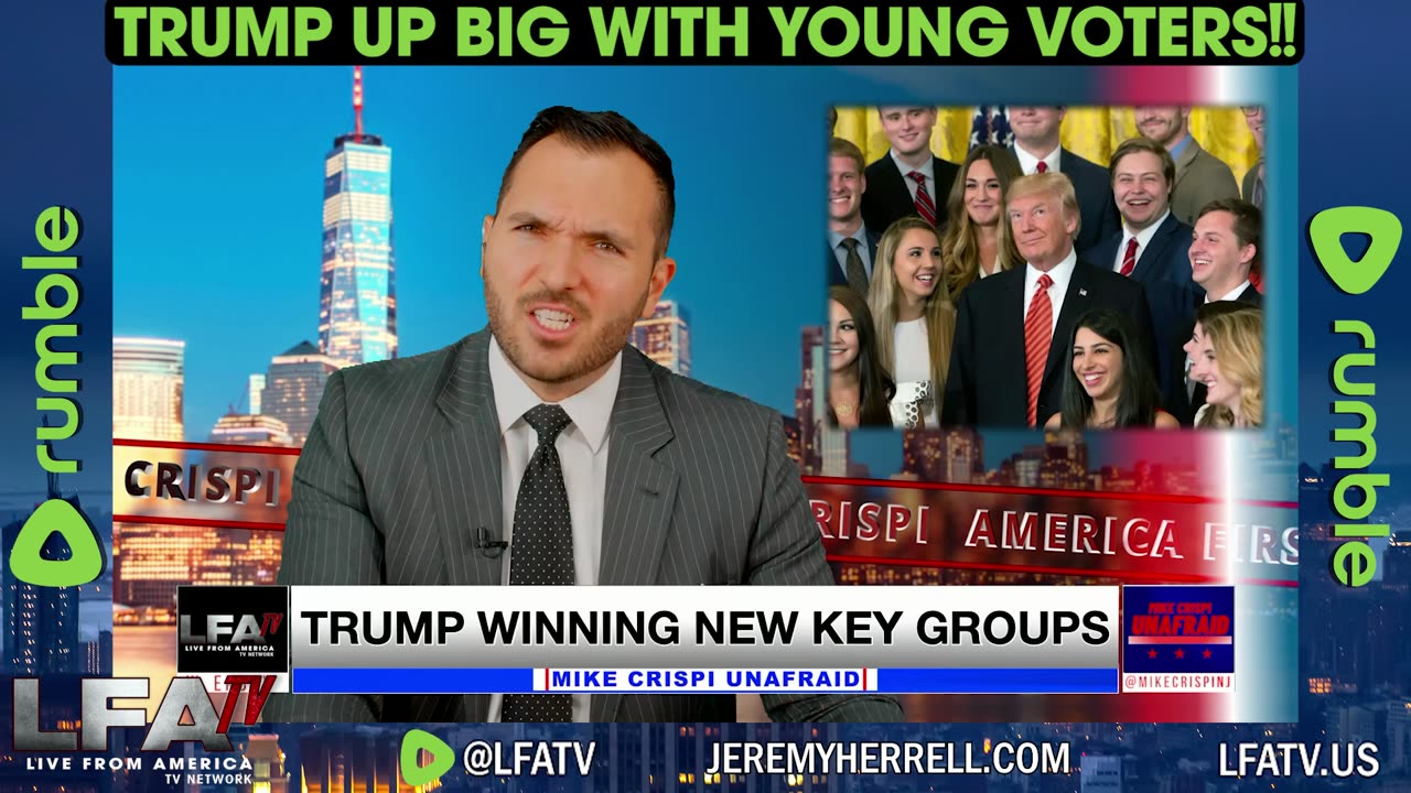 TRUMP UP BIG WITH YOUNG VOTERS!!