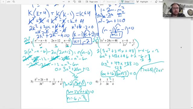 Solving Rational Equations 2- Algebra 1 Kuta Worksheet Series