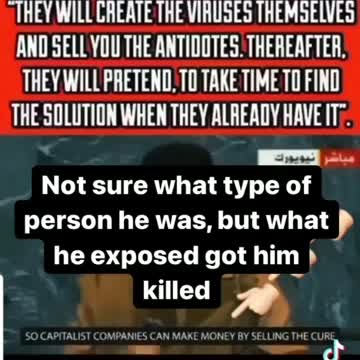 Gadaffi exposes the truth about viruses in The U.N over 10 years ago