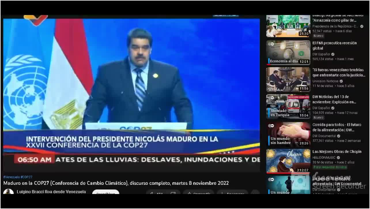 DESCIFRANDO EL DISCURSO DEL PRESIDENTE MADURO EN LA CUMBRE CLIMATICA COP27 EN EGIPTO MONTE SINAI