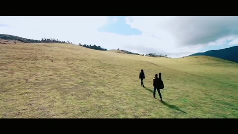 Walking on the grassland