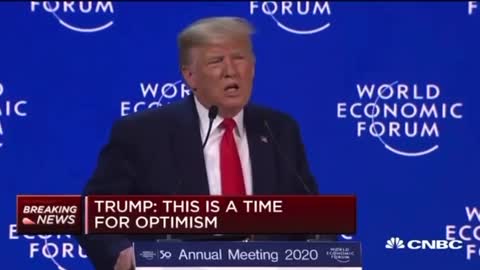 President Trump’s WEF speech Jan 21, 2020, just before the pandemic hit is very interesting!