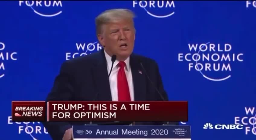 President Trump’s WEF speech Jan 21, 2020, just before the pandemic hit is very interesting!