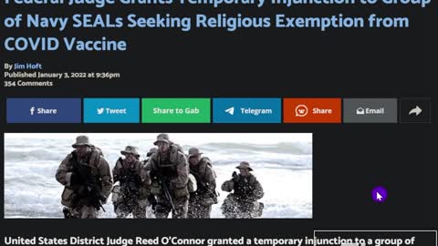 Judge Temporarily Blocks Jab Mandates For Navy Seals