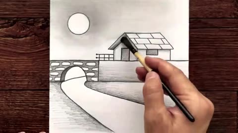 draw beautiful scenery