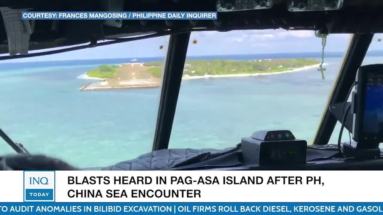 Blasts heard in Pag-asa Island after PH, China sea encounter