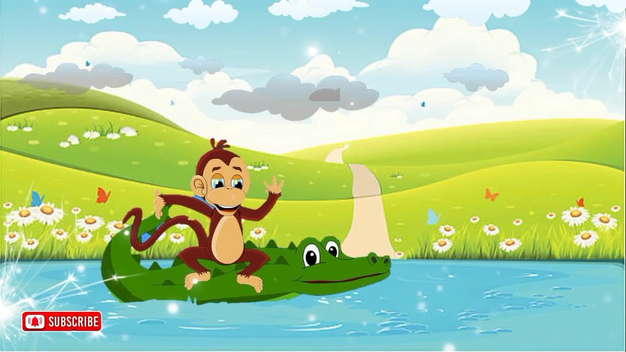 The Monkey And The Crocodile | Moral story | Kids Videos | Cartoon | Animation