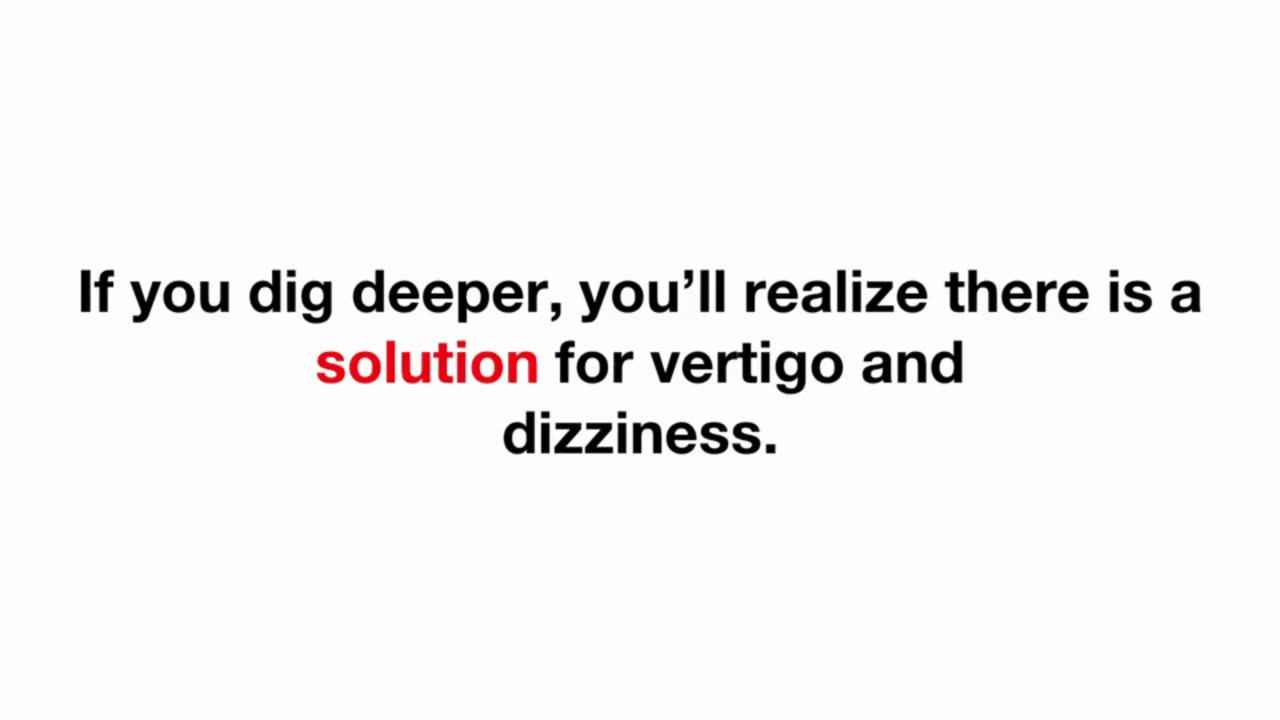 Vertigo and Dizziness Program