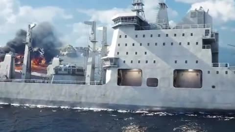 Canadian ship hit by fish