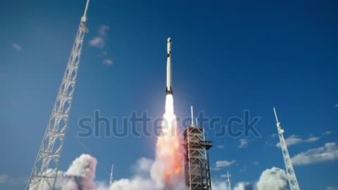 Platforms complex Successful launch of a space rocket carrying a new mission in space 🚀🛸🪐💰🛰️👽🔥