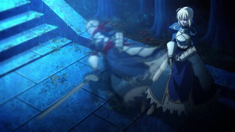 Saber vs Assassin | Fate/stay night: Unlimited Blade Works