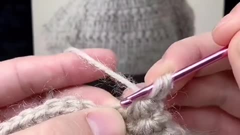 Knitted wool hat