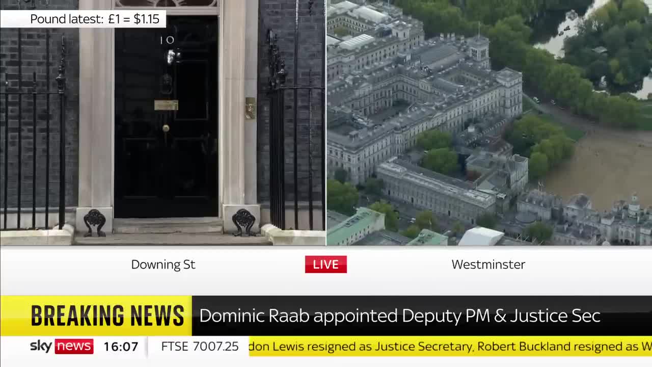 Cabinet reshuffle: Dominic Raab made deputy prime minister