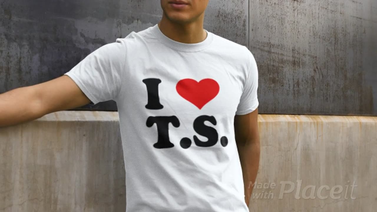 I Love TS I Heart TS T-Shirt T-Shirt