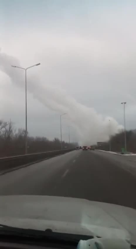 On the road, traffic may be temporarily blocked while HIMARS roasts the occupiers