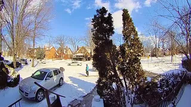 Delivery Driver Frustrated by Hard to See Address