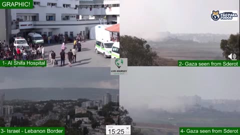 Multicam ao vivo de Gaza - Israel Doring uma infusão israelense de dobra (bate-papo moderado)