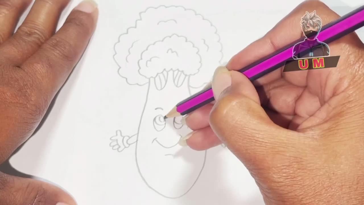 How to draw broccoli 🥦 drawing art