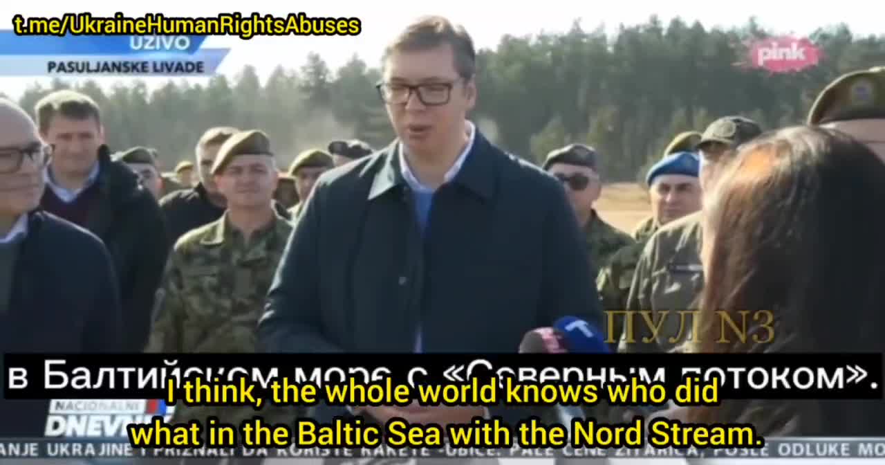 Serbian President talks about the attacks on the Baltic Sea with Nord Stream