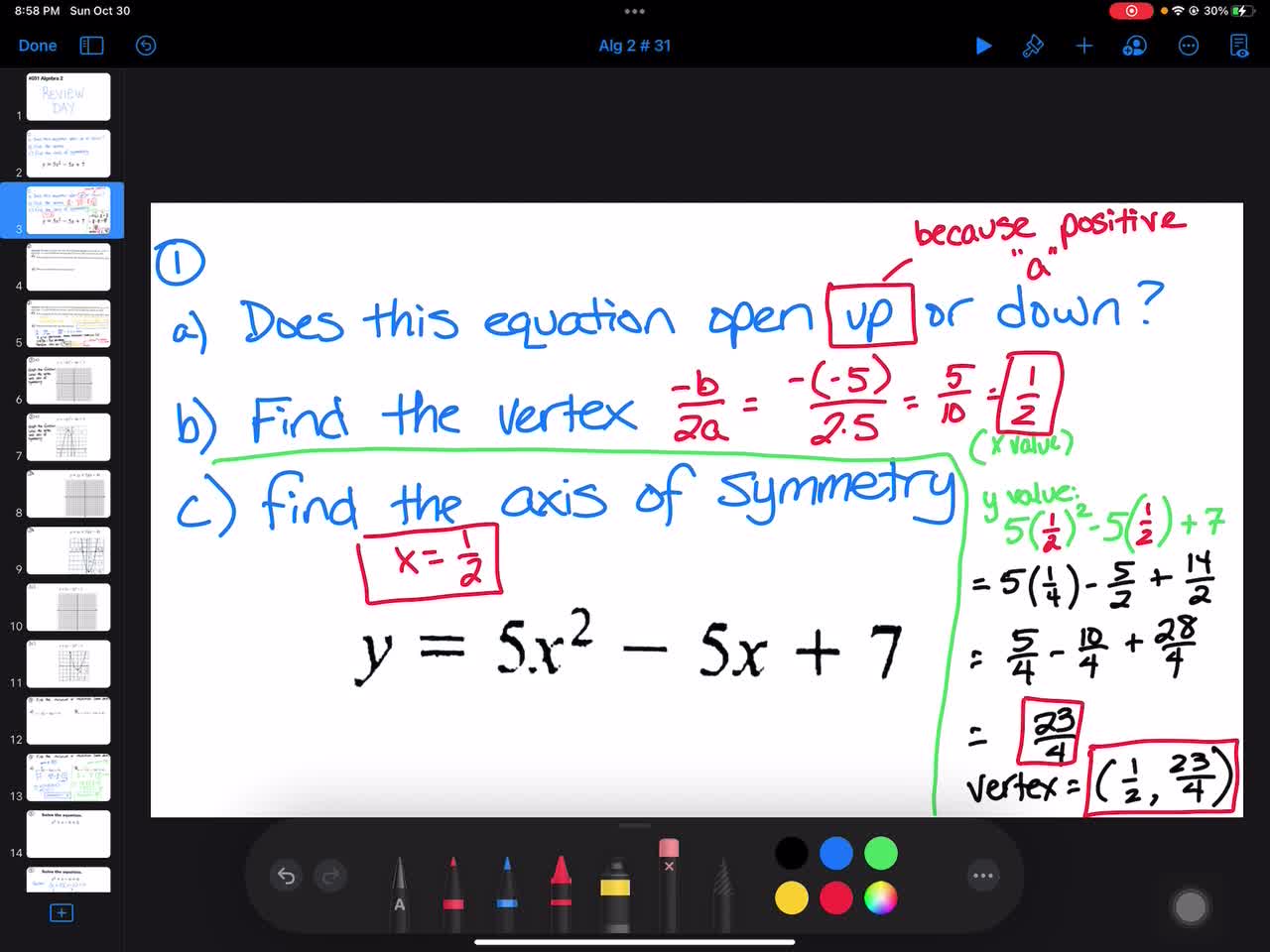 031 Algebra 2