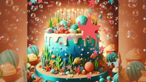 HAPPY BIRTHDAY SONG! Happy Birthday Song With Countdown! Under The Sea Birthday! Lots of Bubbles!