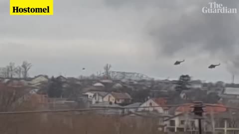 Russia helicopter engaging with force in ukraine