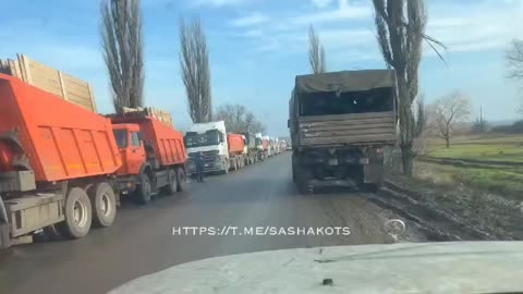 "This is one-third of the entire convoy with materials for equipping the defensive lines.