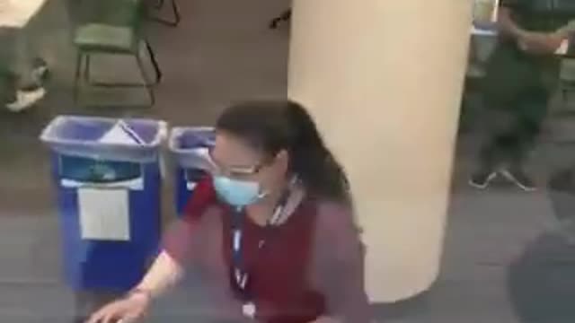 12 Vaccine Workers in Ontario Clinic with ZERO clients!