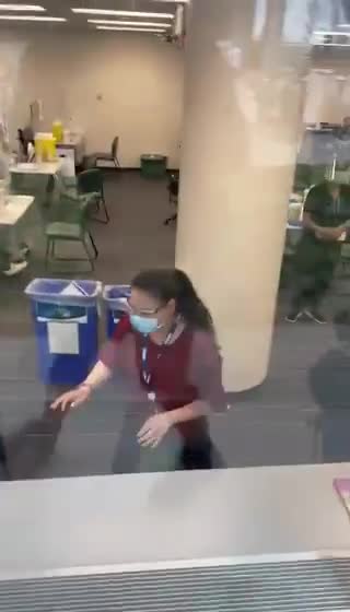 12 Vaccine Workers in Ontario Clinic with ZERO clients!