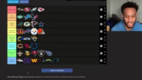 NFL TEAM TIER LIST FOR 2024–2025!