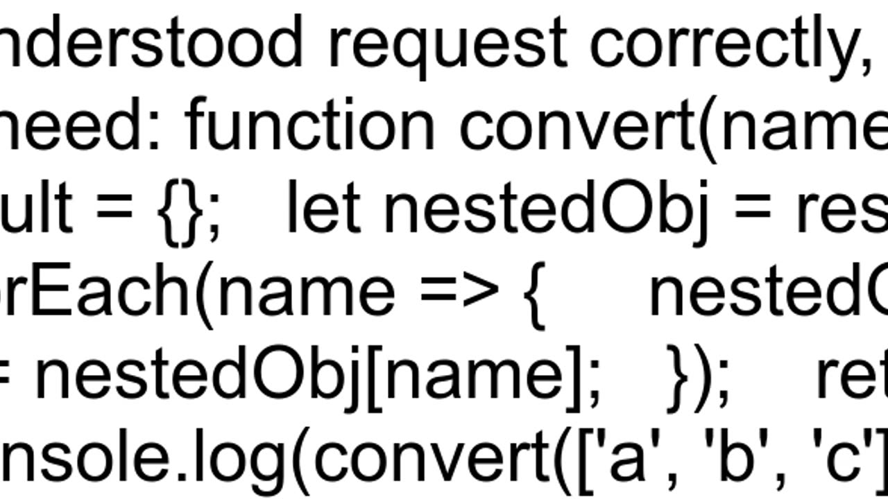 Convert array into nested object