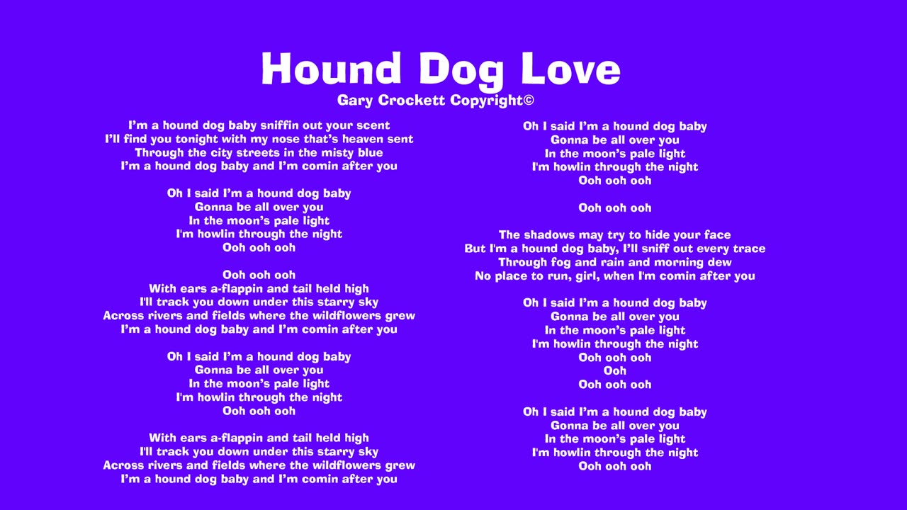 Hound Dog Love Song