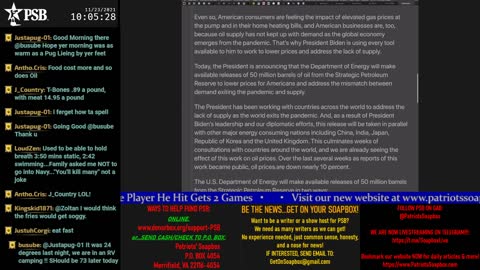 Patriots' Soapbox NEWS - LIVE 24/7! 2021-11-23 09:09