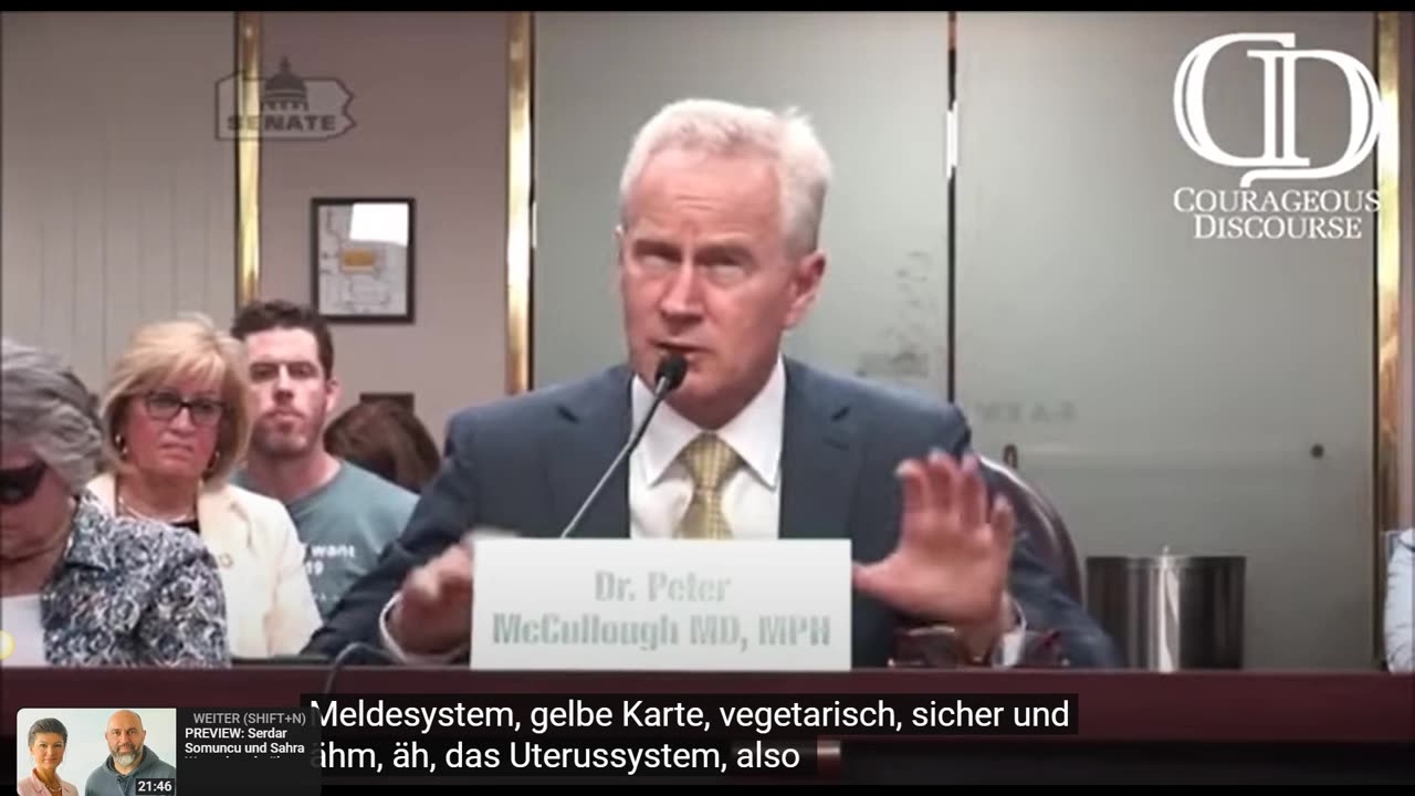 Dr. Peter McCullough: ➽4,2% der Covid-19 Ampullen von Pfizer verursachen Tod oder schwere Schäden!